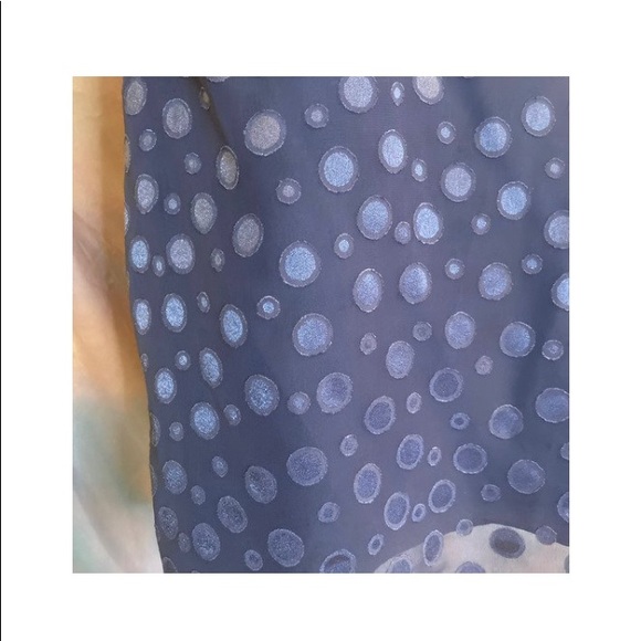 Banana Republic Purple Polka Dot Babydoll Style Blouse - Picture 3 of 4